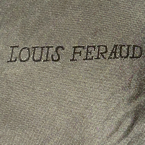 Vintage Louis Feraud Wool Blazer Evening Jacket Velvet Embroidery Size 8 Black - Picture 9 of 9